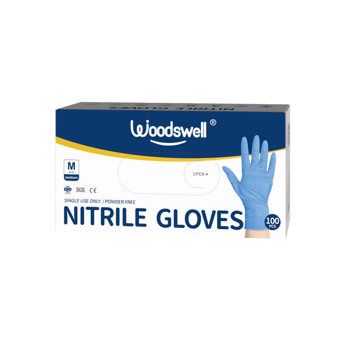 活唯丁腈手套 100Pcs Woodswell Nitrile Gloves/100Pcs