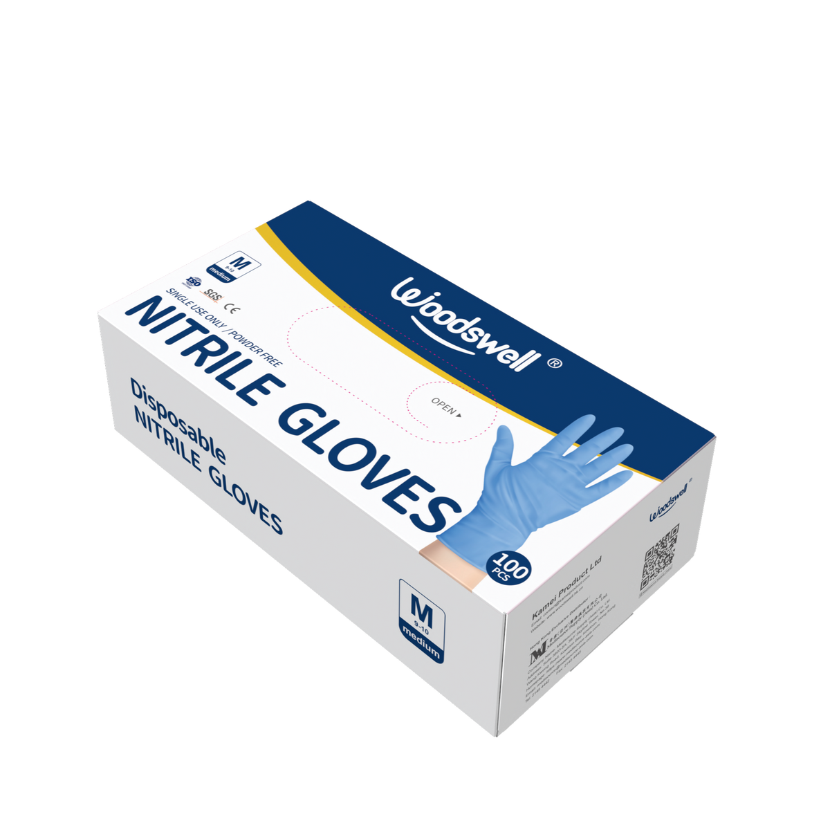 活唯丁腈手套 100Pcs Woodswell Nitrile Gloves/100Pcs